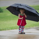 Focused on first umbrella use